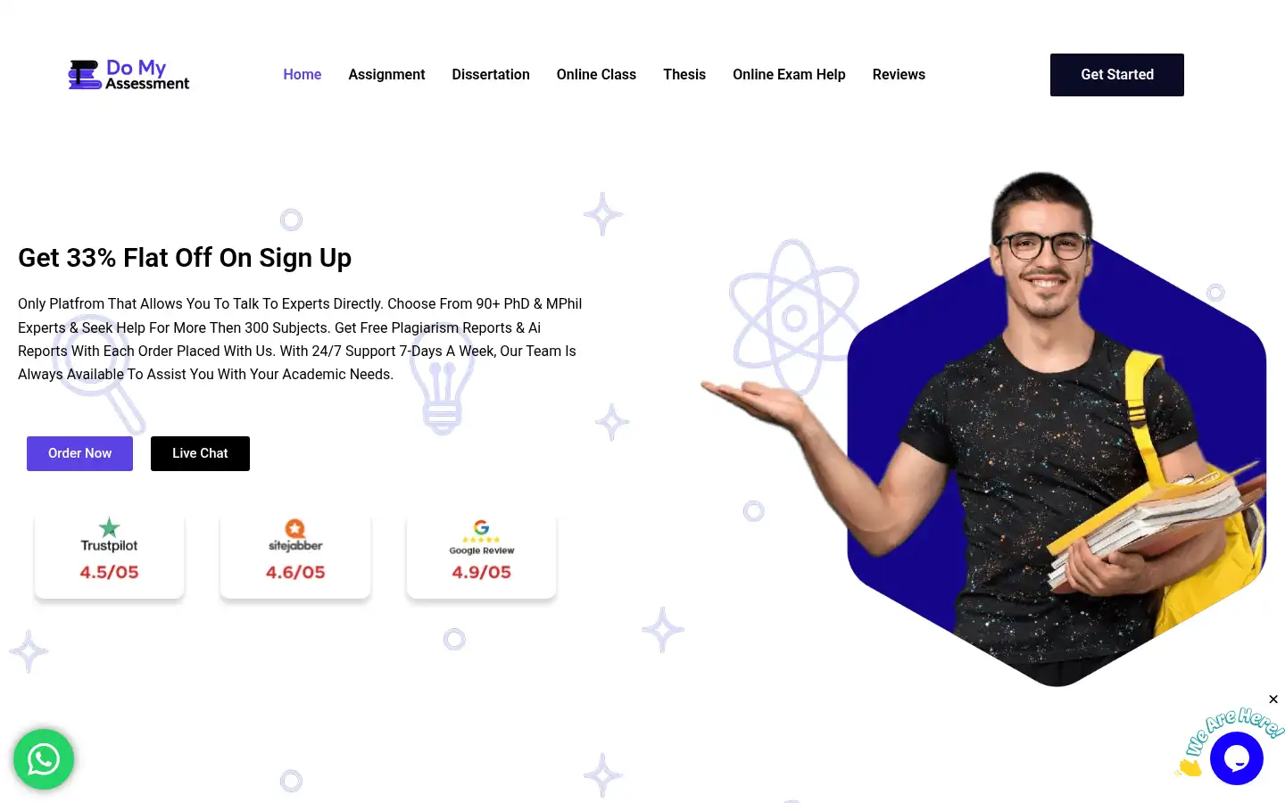 Screenshot of domyassessment.co.uk