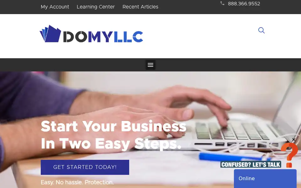 Screenshot of domyllc.com