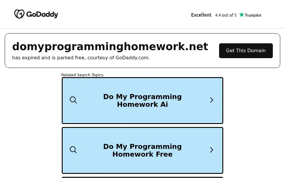Screenshot of domyprogramminghomework.net