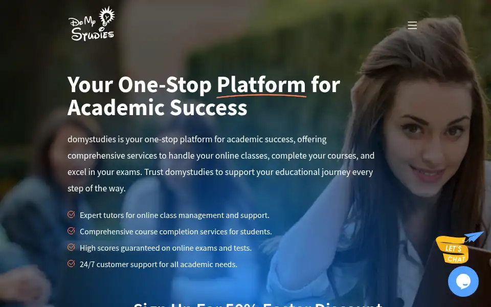 Screenshot of domystudies.com