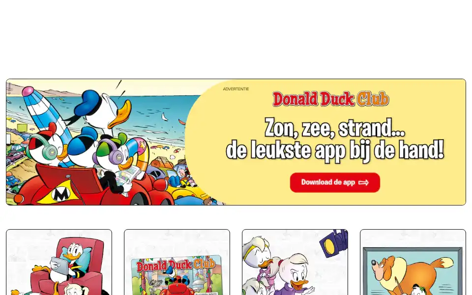 Screenshot of donaldduck.nl