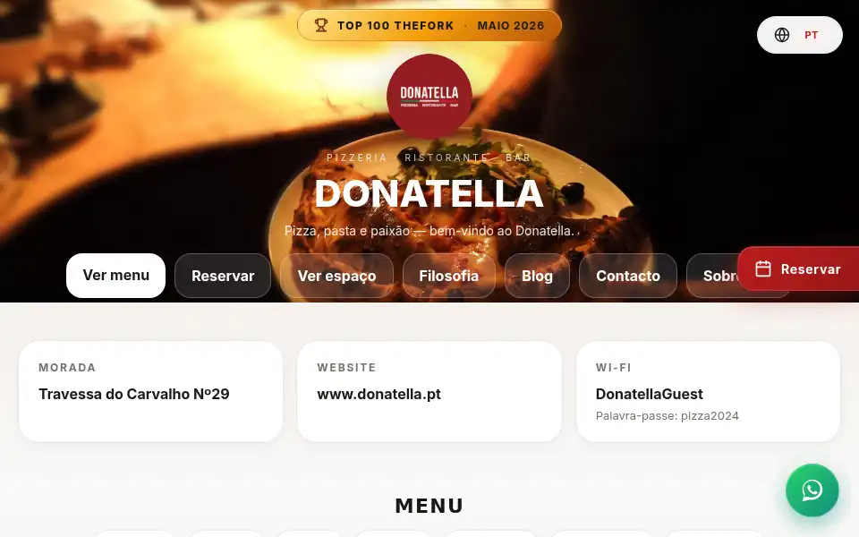 Screenshot of donatella.pt