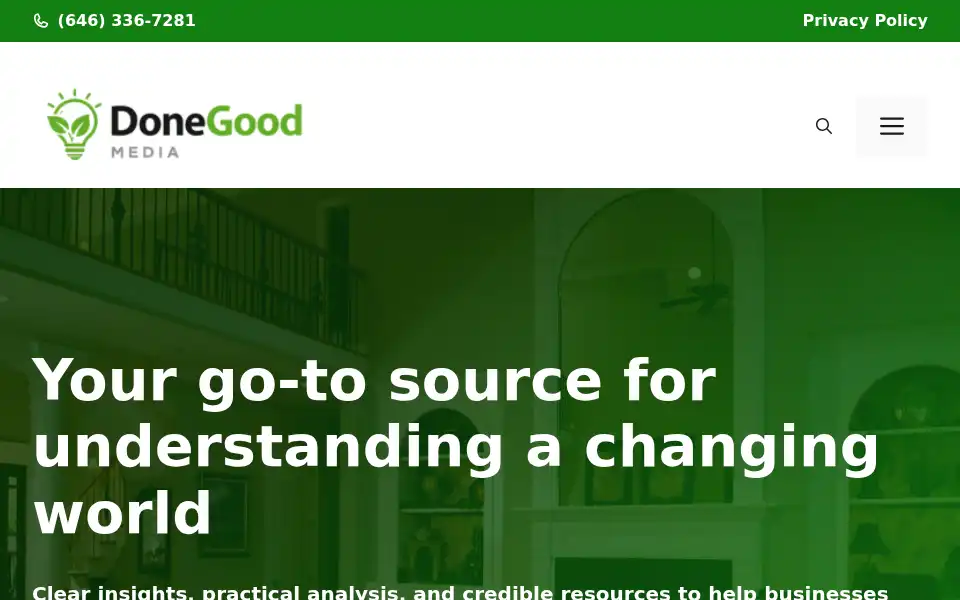Screenshot of donegood.co