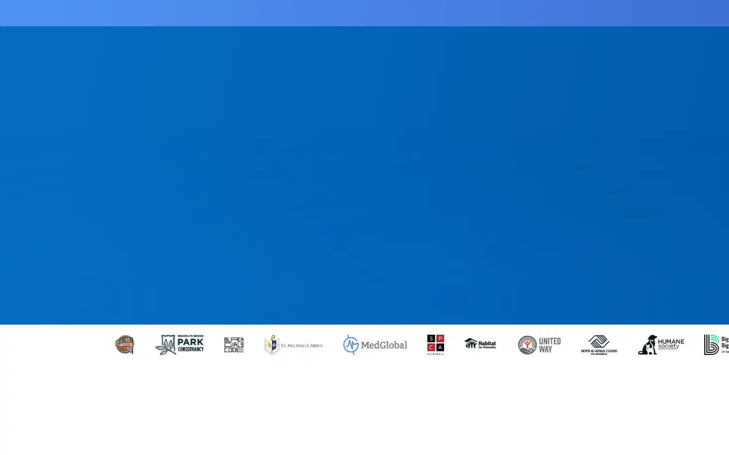 Screenshot of donorbox.org