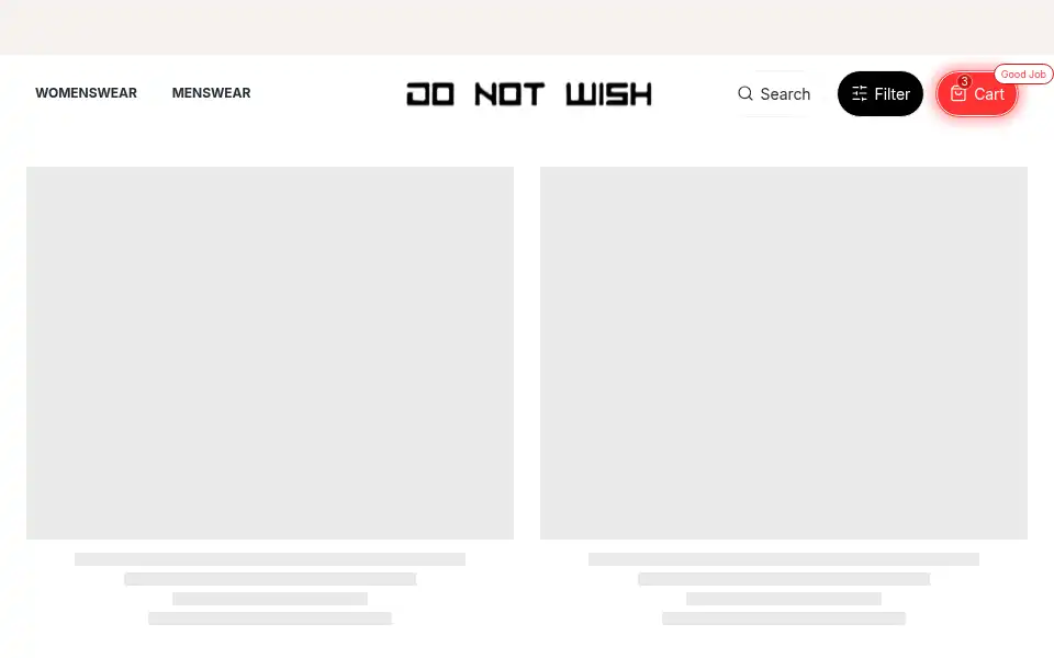 Screenshot of donotwish.com