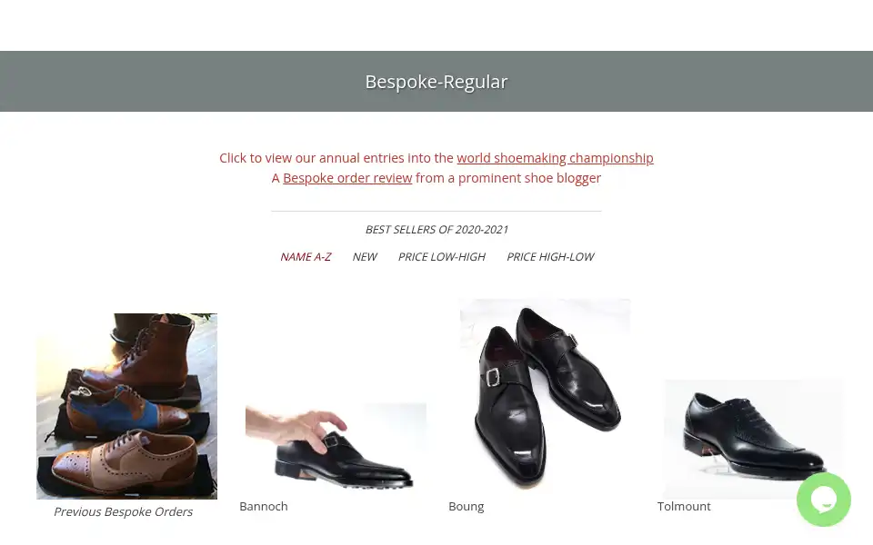 Screenshot of donsfootwear.com