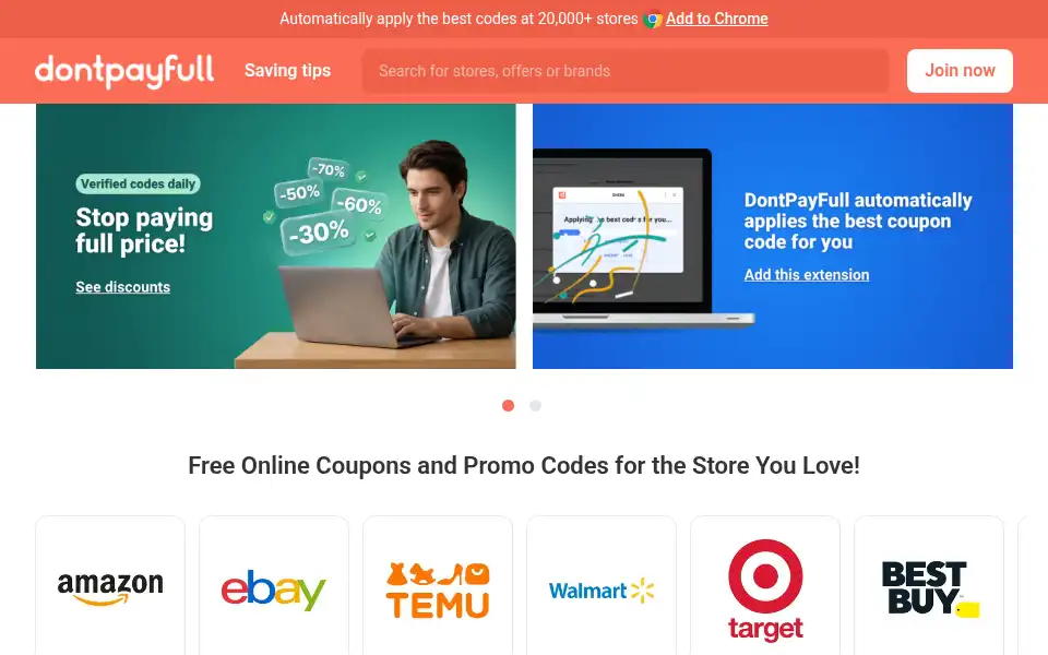 Screenshot of dontpayfull.com