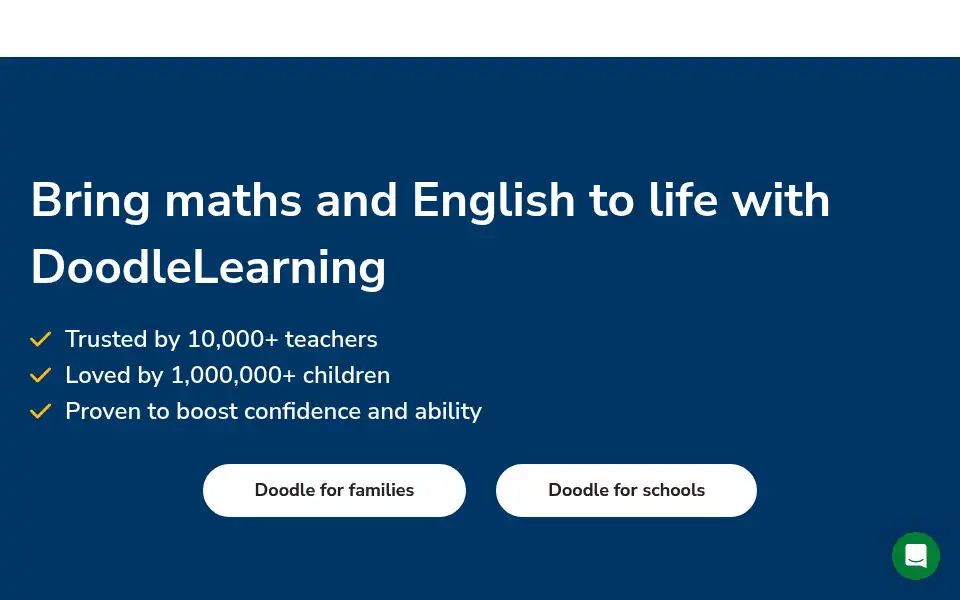 Screenshot of doodlelearning.com