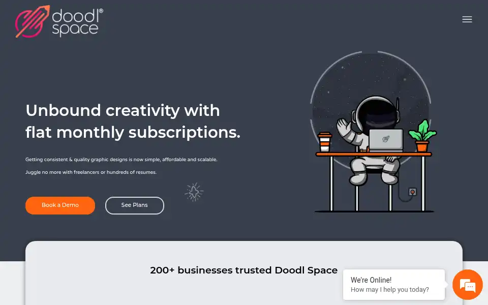 Screenshot of doodlspace.com