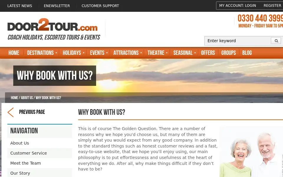 Screenshot of door2tour.com