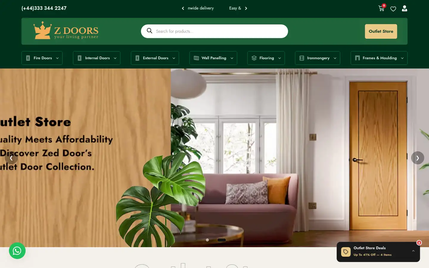 Screenshot of doordirect.co.uk
