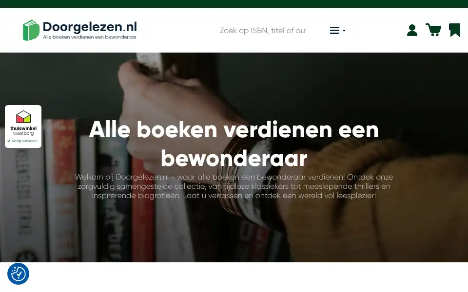 Screenshot of doorgelezen.nl