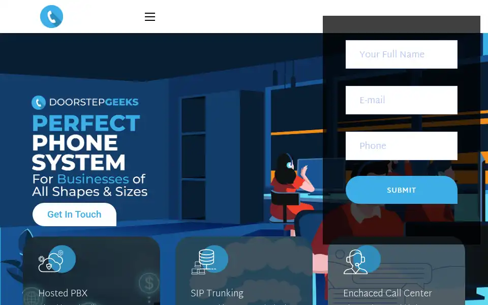 Screenshot of doorstepgeeks.co.uk