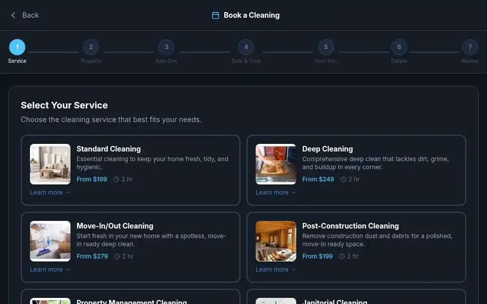 Screenshot of doozycleaningservices.com