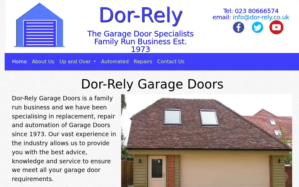 Screenshot of dor-rely.co.uk