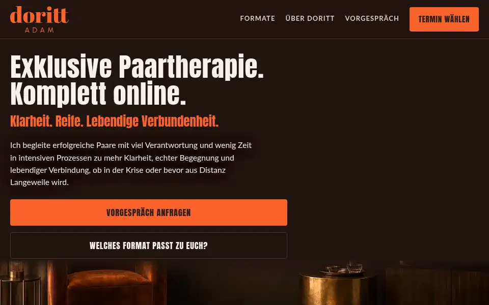 Screenshot of dorittadam.de