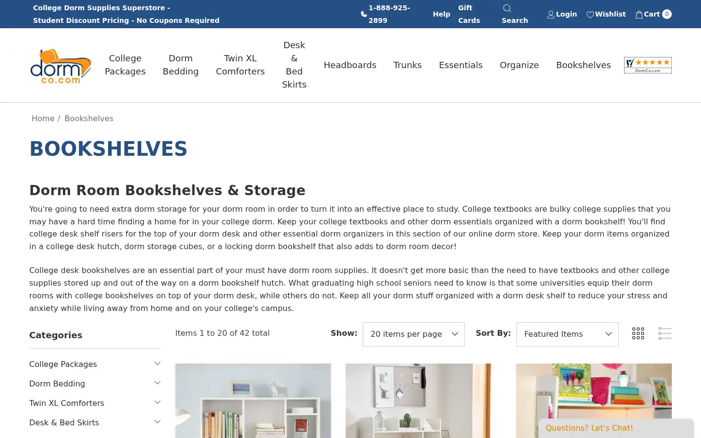 Screenshot of dormco.com