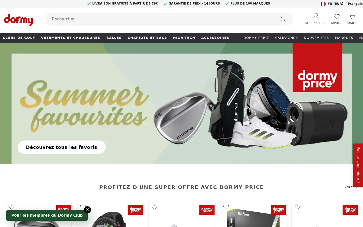 Screenshot of dormy.com