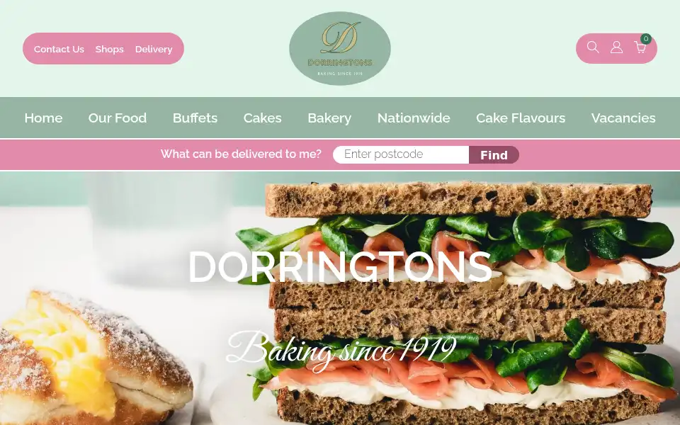 Screenshot of dorringtons.com