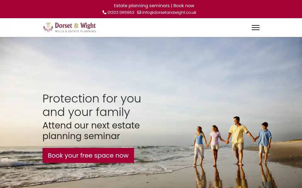 Screenshot of dorsetandwight.co.uk