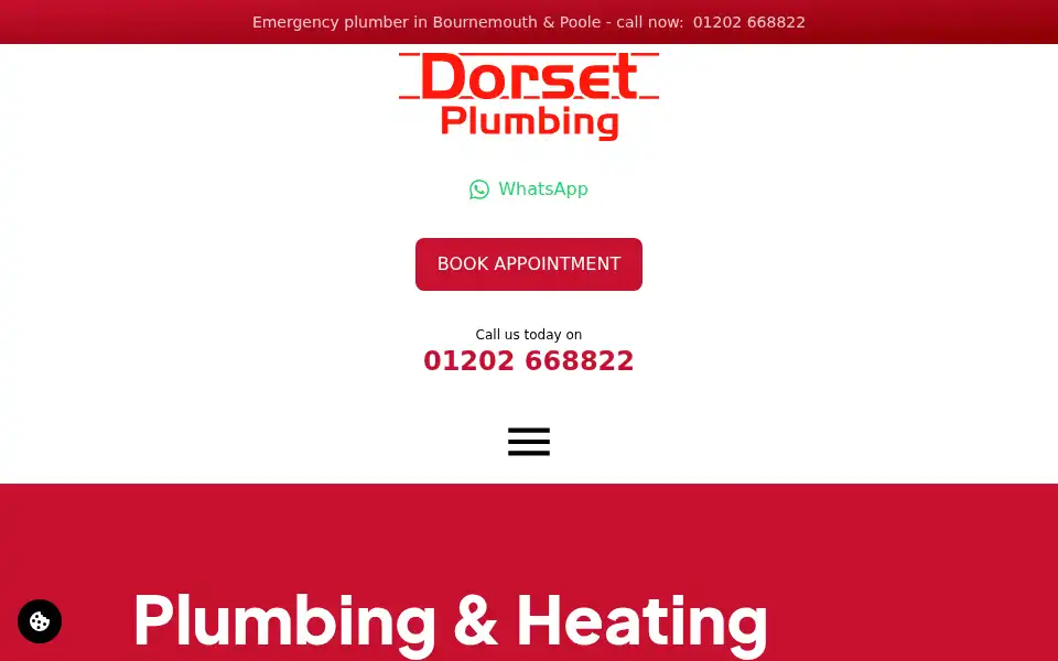 Screenshot of dorsetplumbing.com