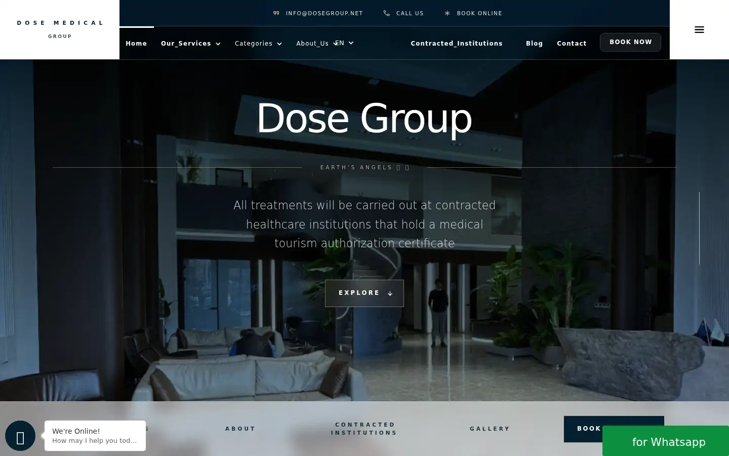Screenshot of dosegroup.net