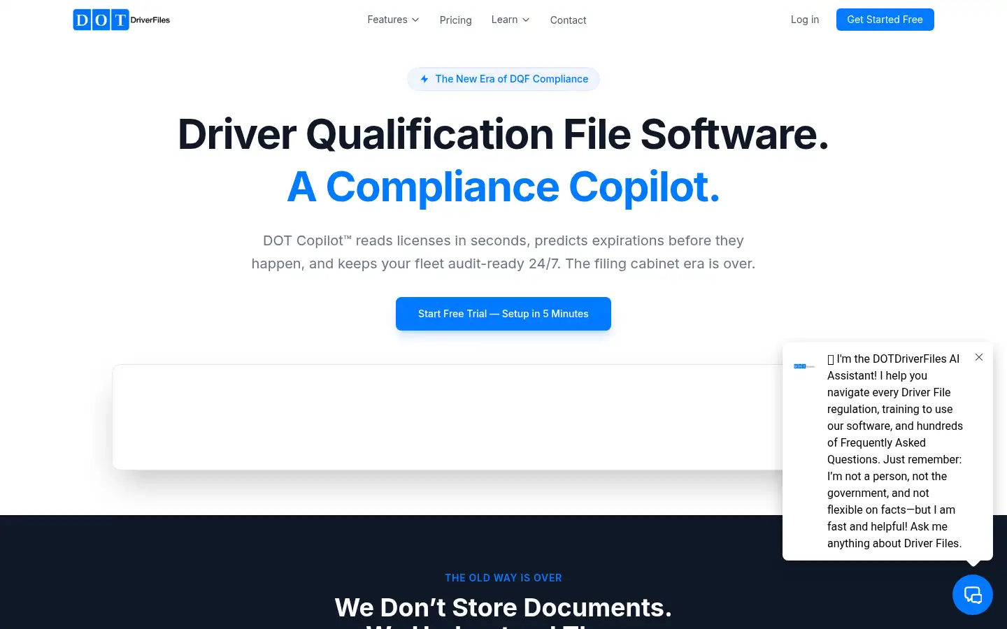 Screenshot of dotdriverfiles.com