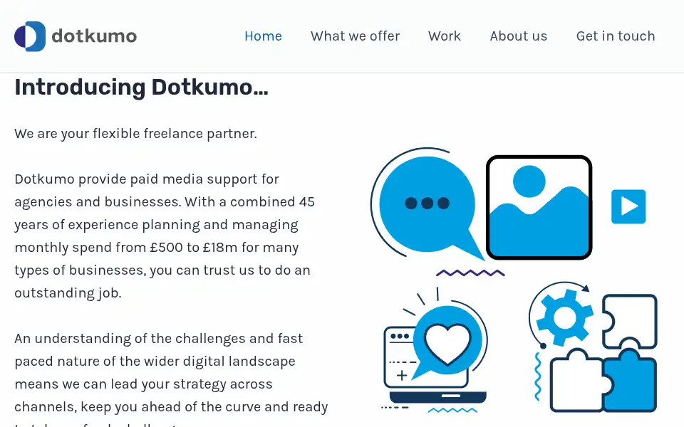 Screenshot of dotkumo.com