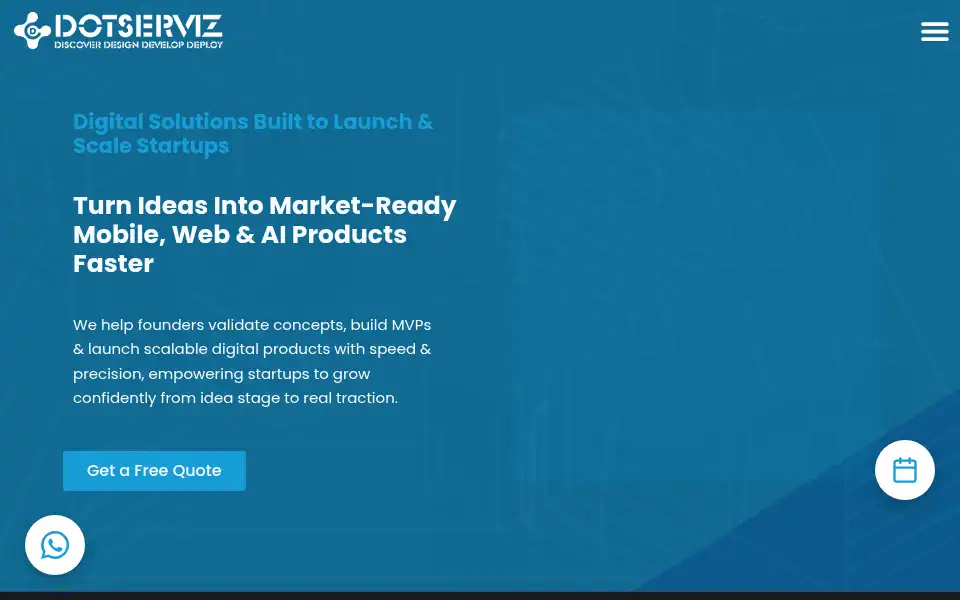 Screenshot of dotserviz.com