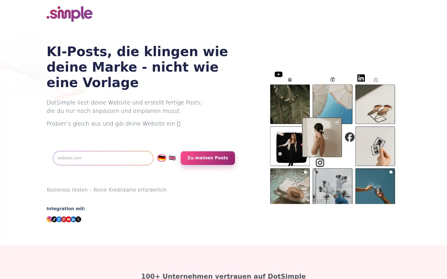 Screenshot of dotsimple.io