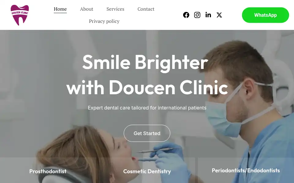Screenshot of doucenclinic.com