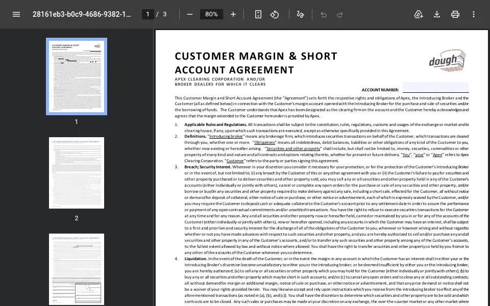 Screenshot of dough.com