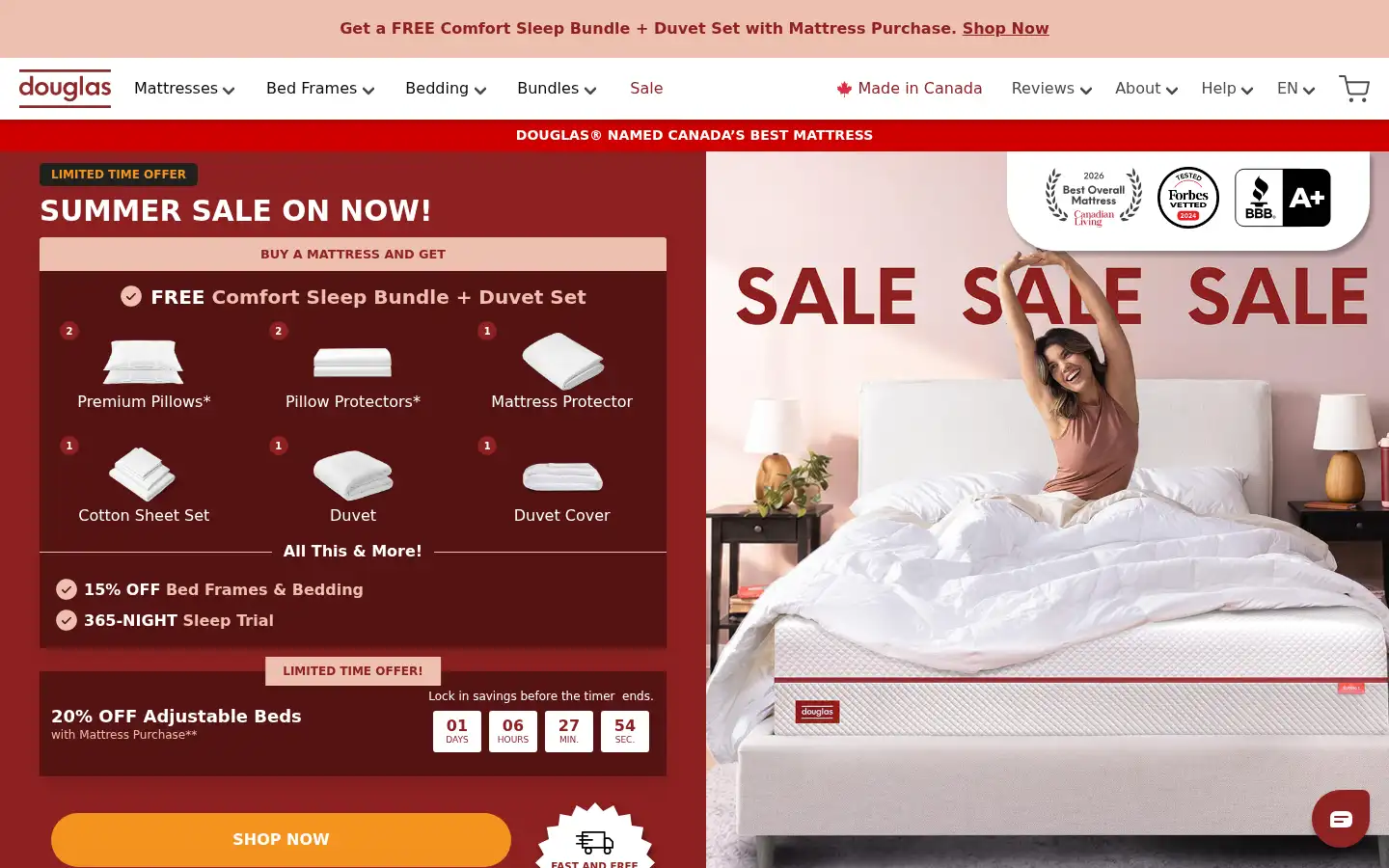 Screenshot of douglas.ca
