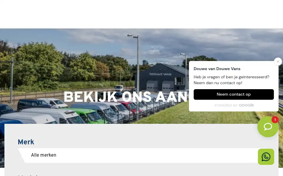 Screenshot of douwevans.nl