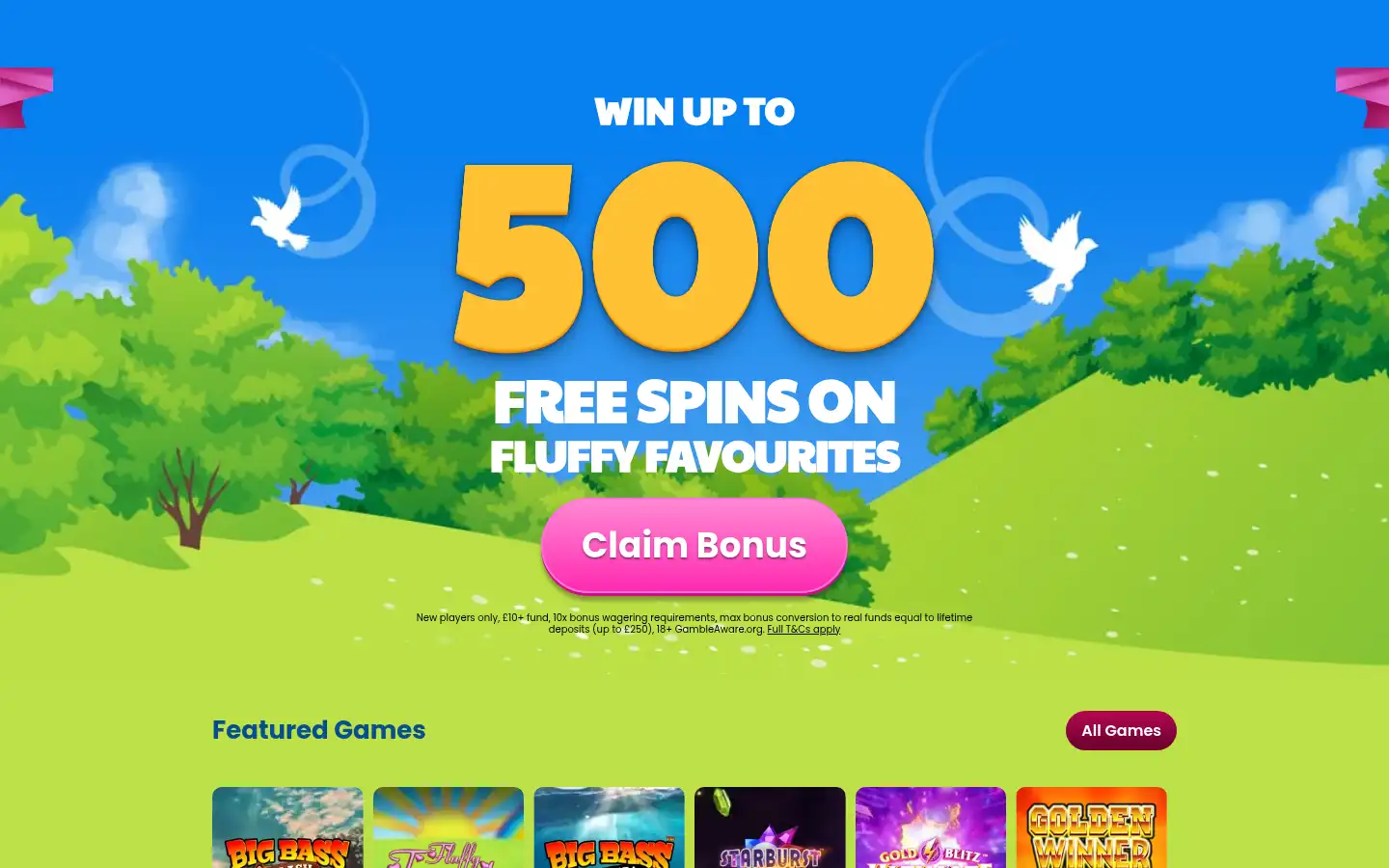 Screenshot of dovebingo.com