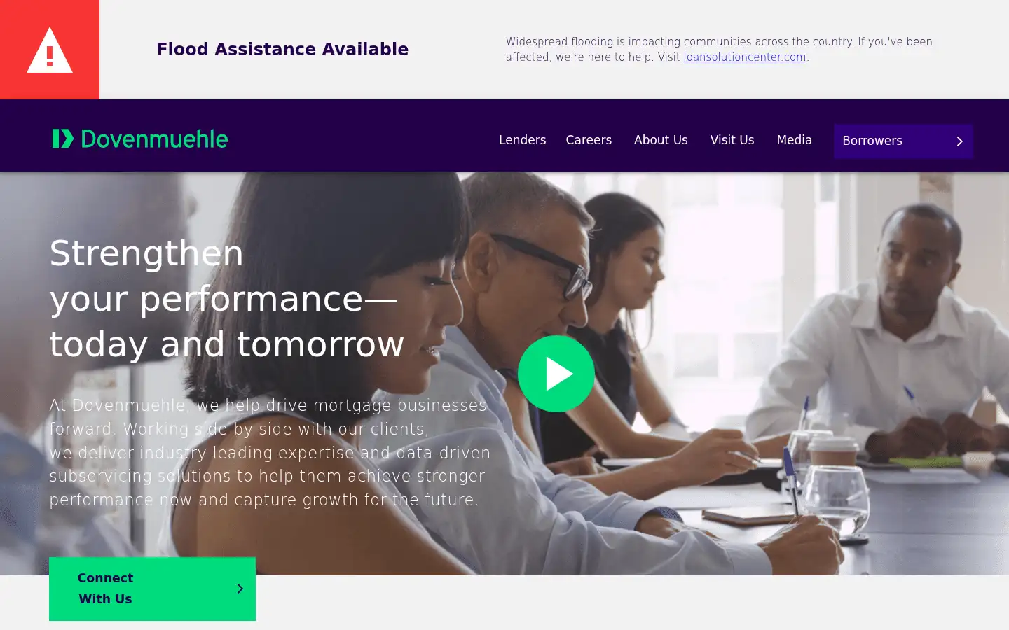 Screenshot of dovenmuehle.com