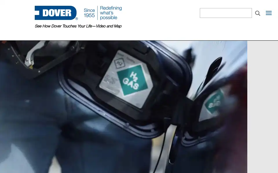 Screenshot of dovercorporation.com