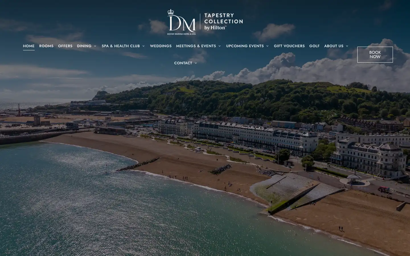 Screenshot of dovermarinahotel.co.uk