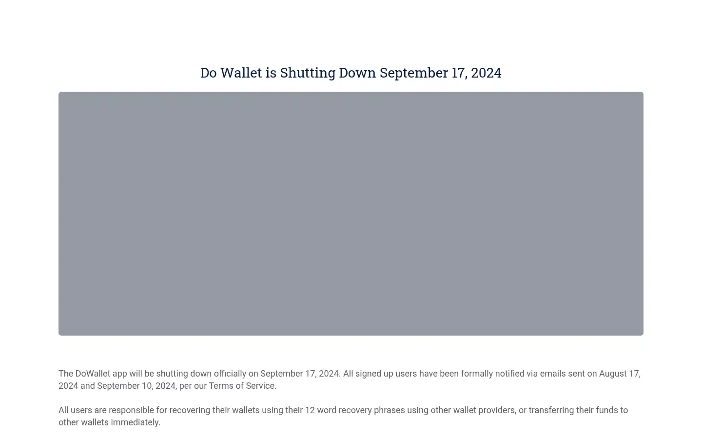 Screenshot of dowallet.app