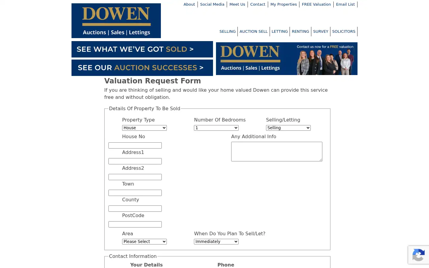 Screenshot of dowen.co.uk