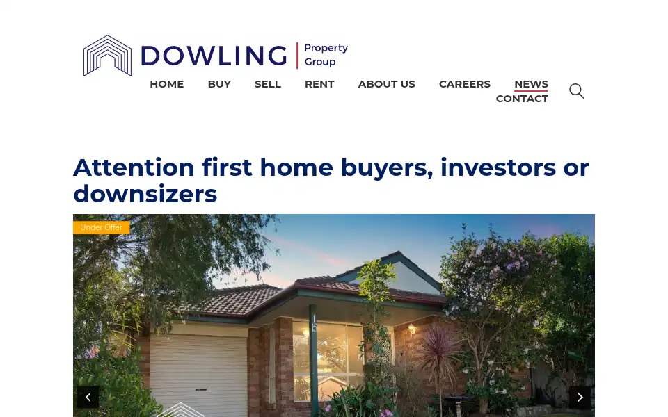 Screenshot of dowlingpropertygroup.com.au