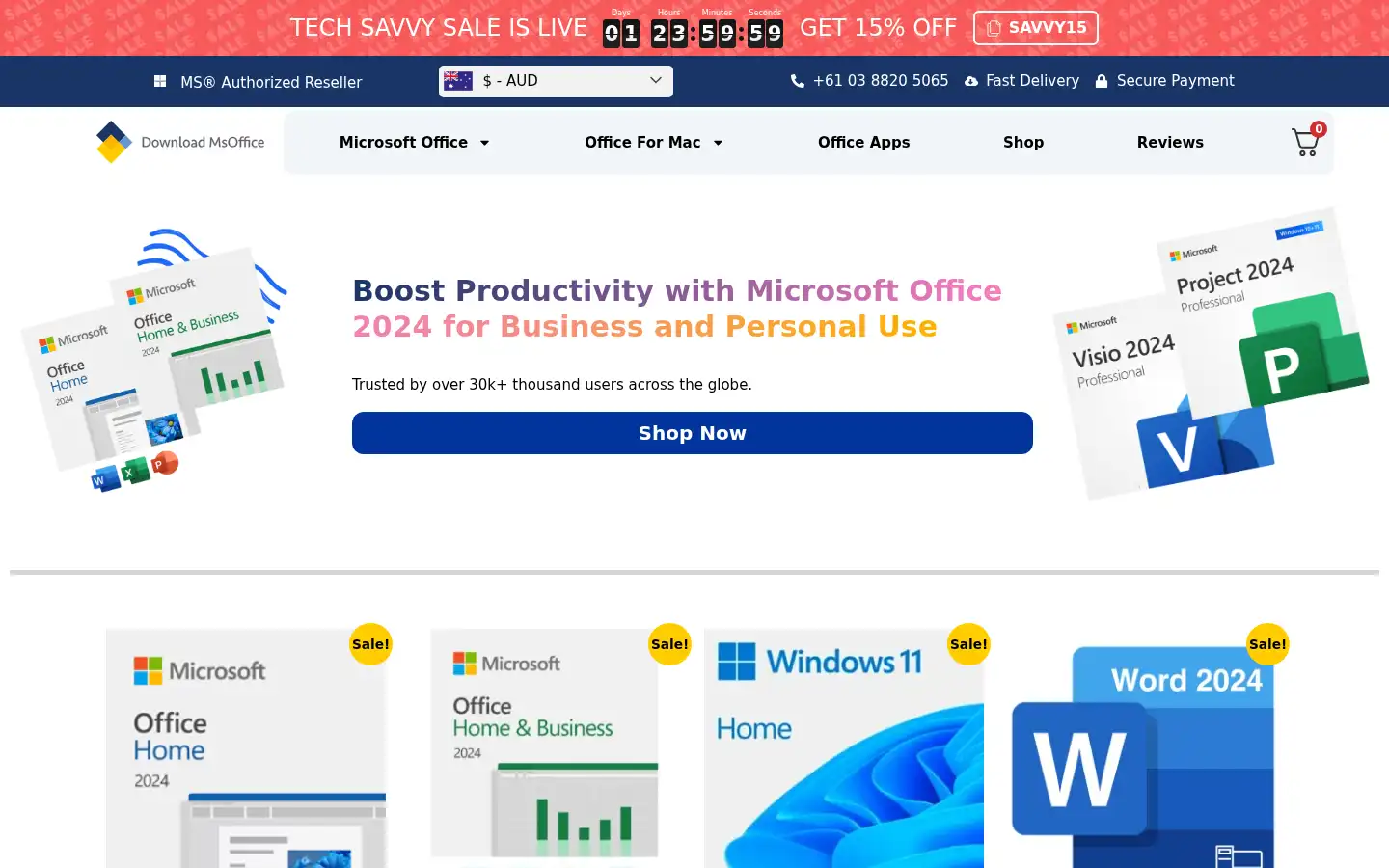 Screenshot of downloadmsoffice.com