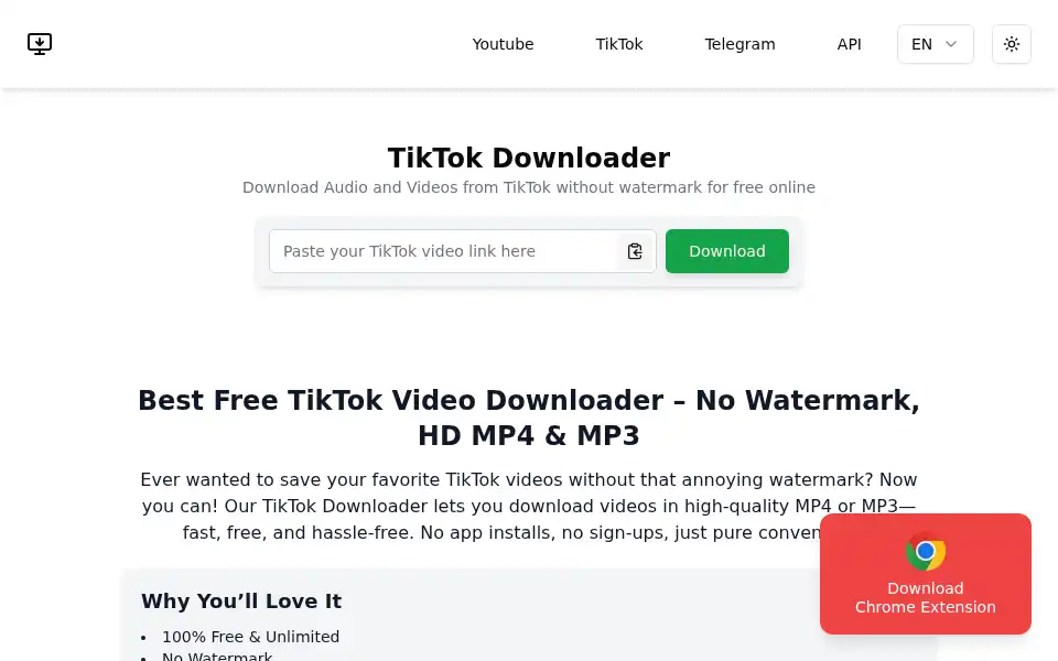 Screenshot of downloadtube.online