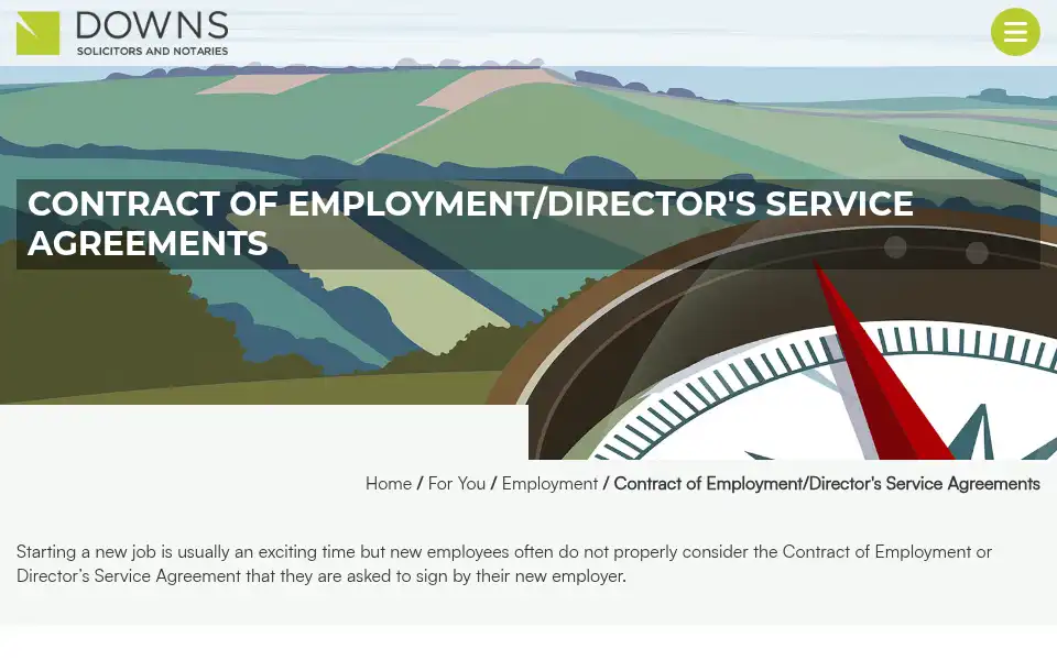 Screenshot of downslaw.co.uk