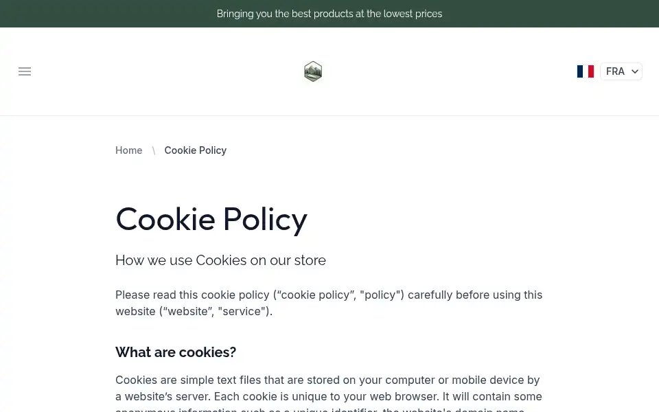 Screenshot of downsleepingbag.co.uk