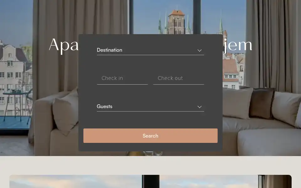 Screenshot of downtownapartments.pl