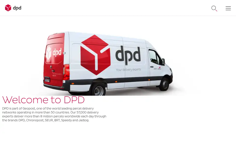 Screenshot of dpdgroup.com