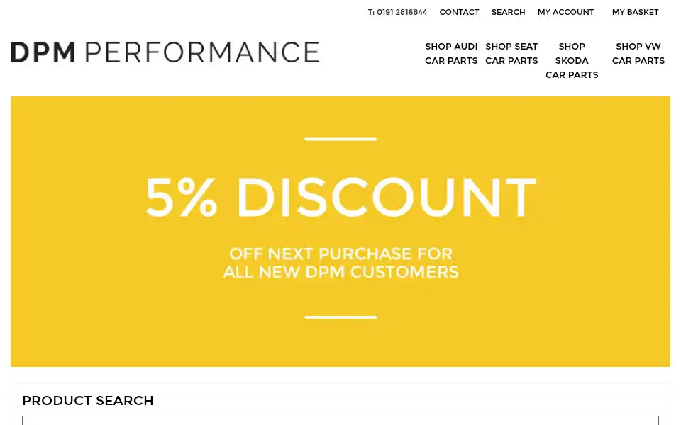 Screenshot of dpmperformance.co.uk