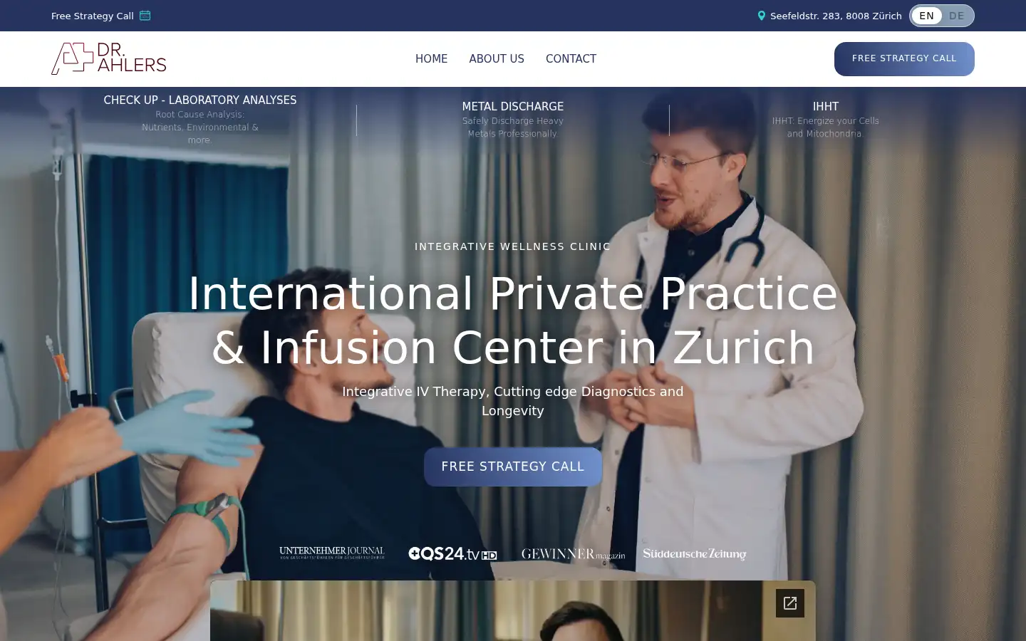 Screenshot of dr-ahlers.com