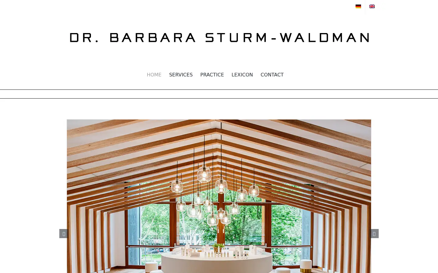 Screenshot of dr-barbara-sturm.de